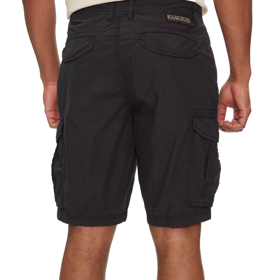 Men's Cargo Shorts Black - Napapijri Noto 2.0 