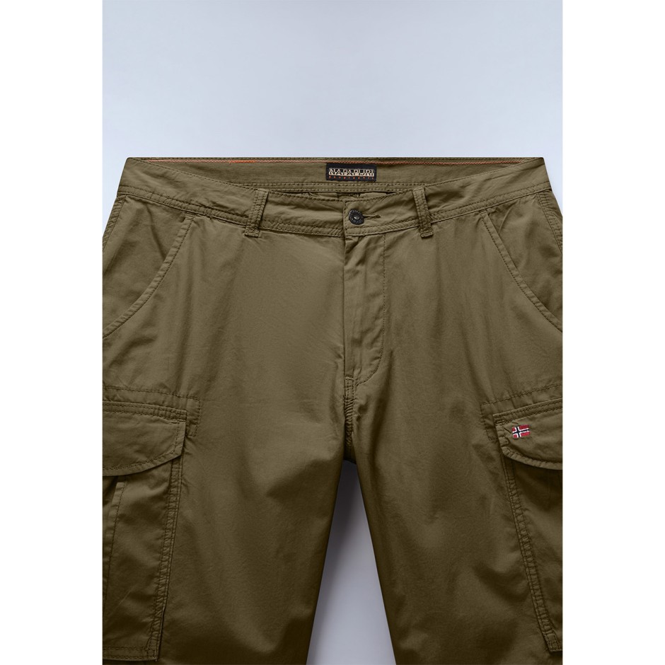 Men's Cargo Shorts Olive - Napapijri Noto 2.0