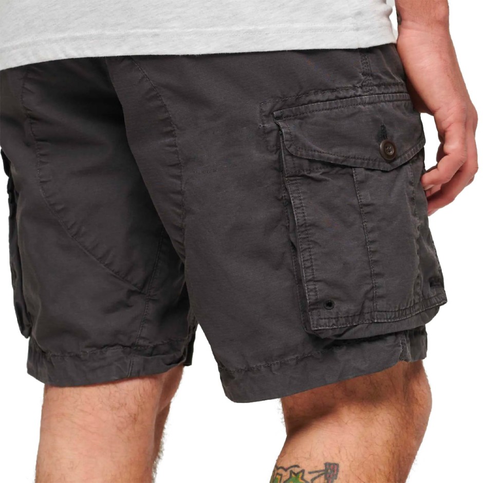 SUPERDRY D3 OVIN PARACHUTE LIGHT SHORT M7110435A-04A Black