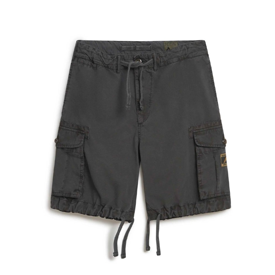 SUPERDRY D3 OVIN PARACHUTE LIGHT SHORT M7110435A-04A Black