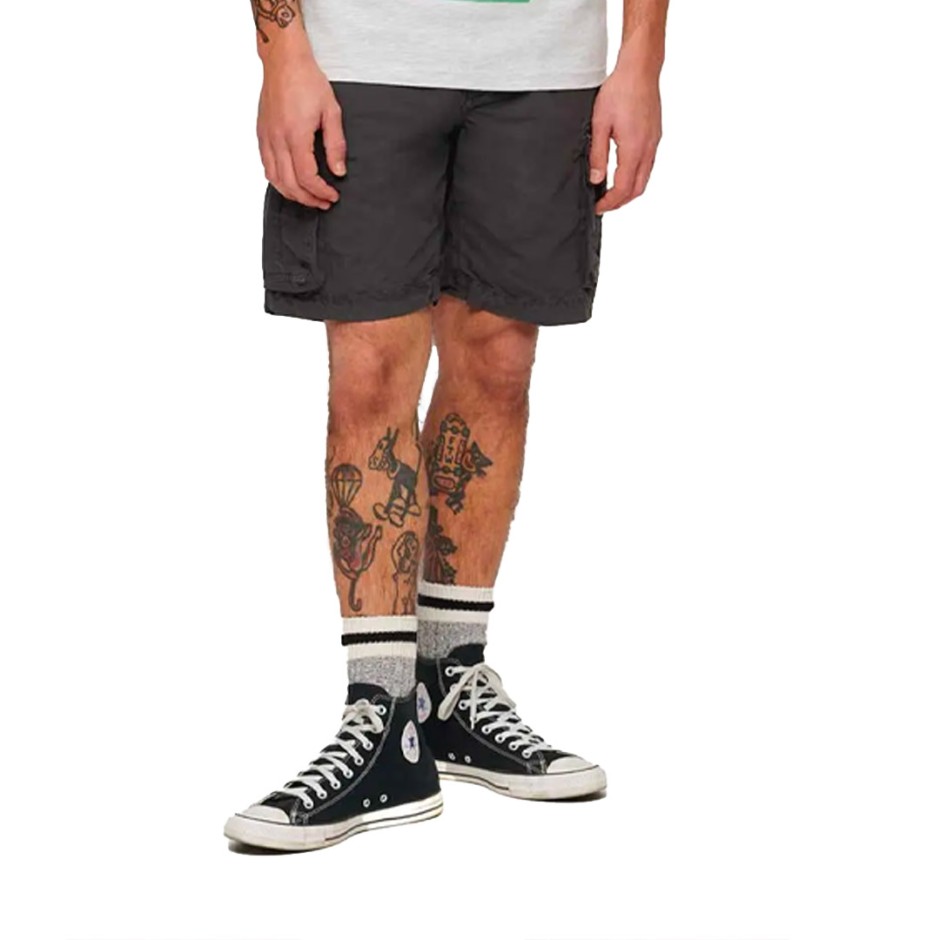 SUPERDRY D3 OVIN PARACHUTE LIGHT SHORT M7110435A-04A Black