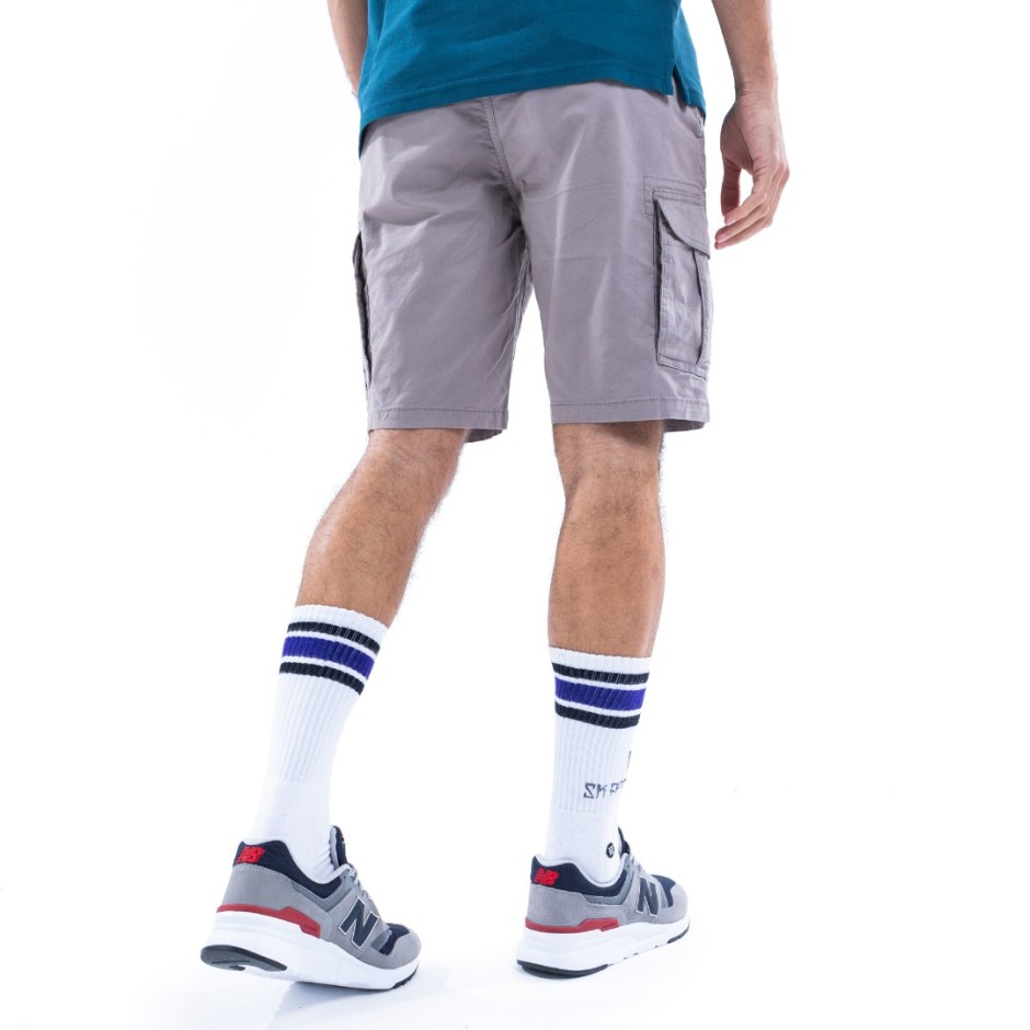 Ανδρική Βερμούδα Cargo Γκρι - District75