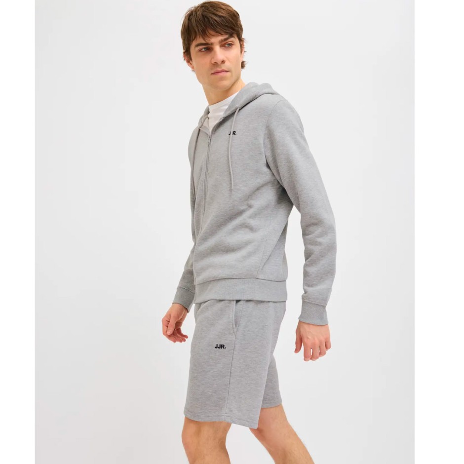 JJ REBEL GORM REG LOGO SWEAT SHORTS SN 12271107-LIGHT GREY MELANGE Grey
