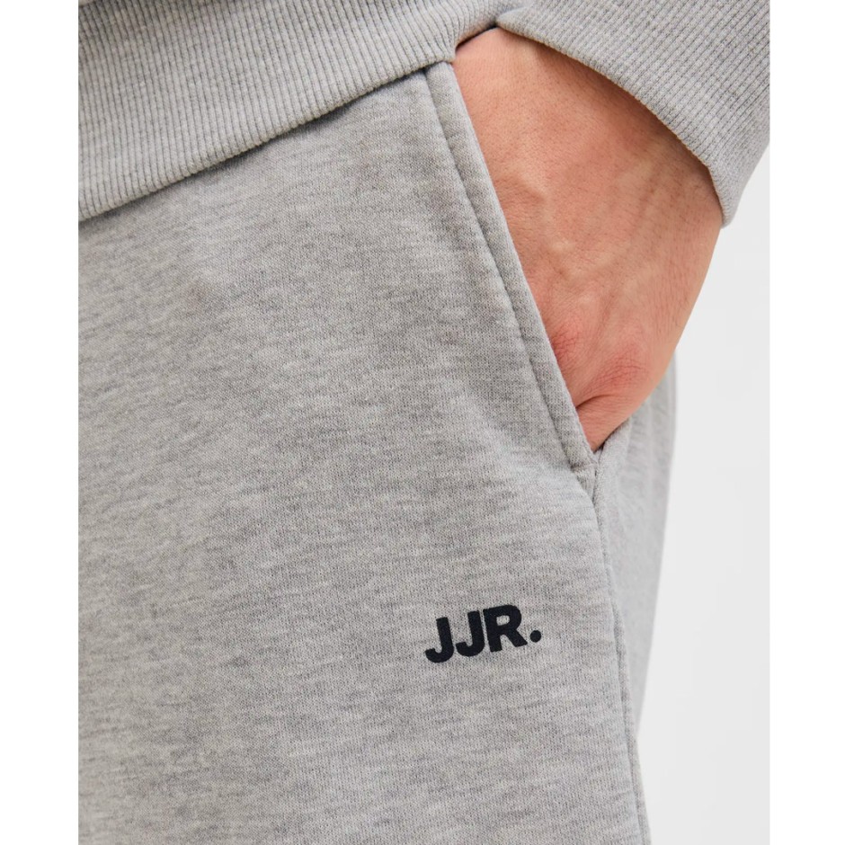 JJ REBEL GORM REG LOGO SWEAT SHORTS SN 12271107-LIGHT GREY MELANGE Grey