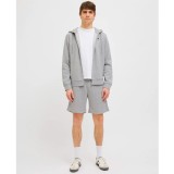 JJ REBEL GORM REG LOGO SWEAT SHORTS SN 12271107-LIGHT GREY MELANGE Grey Image 4