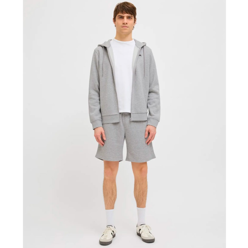 JJ REBEL GORM REG LOGO SWEAT SHORTS SN 12271107-LIGHT GREY MELANGE Grey