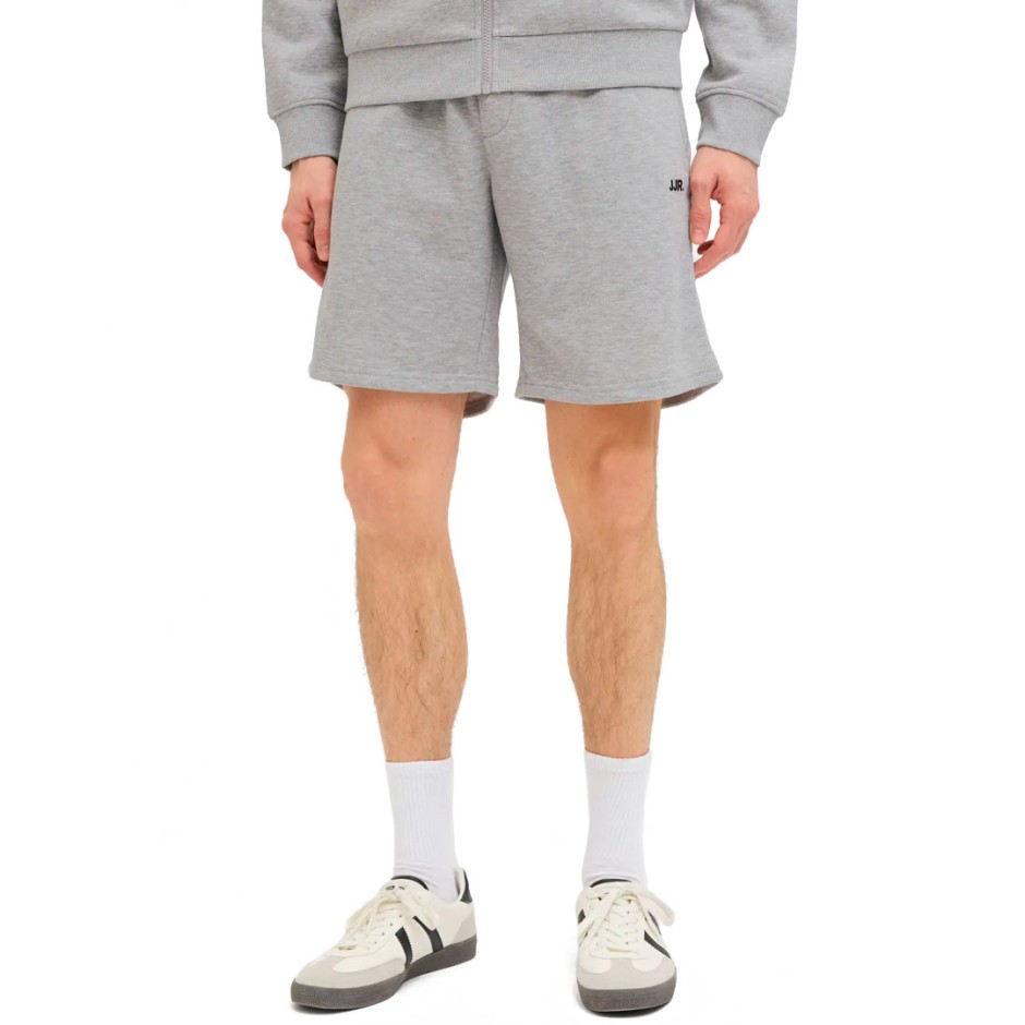 JJ REBEL GORM REG LOGO SWEAT SHORTS SN 12271107-LIGHT GREY MELANGE Grey