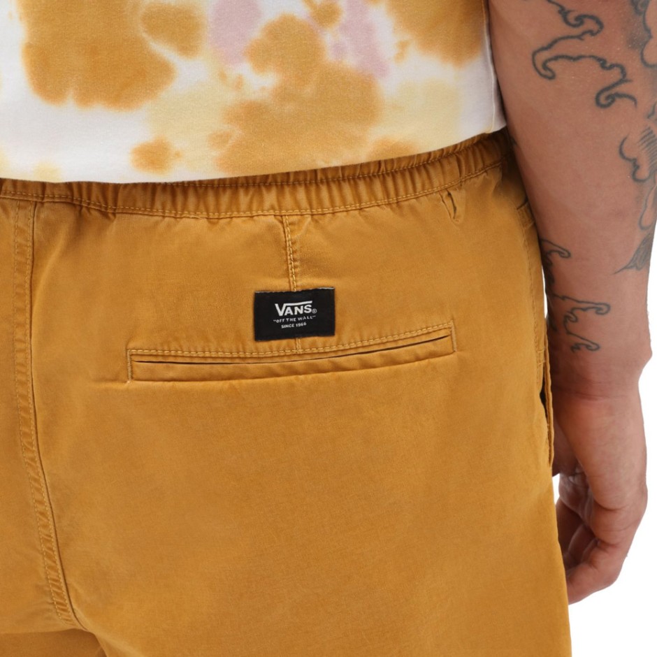 VANS MN RANGE SALT WASH RELAXED ELASTIC SHORT VN0A5FKCG4O-G4O Brown