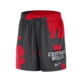 NBA Men's Shorts Black - Nike Chicago Bulls Courtside Image 