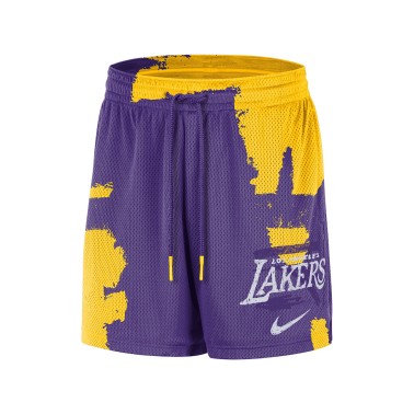 NBA Men's Shorts Purple - Nike Los Angeles Lakers Courtside