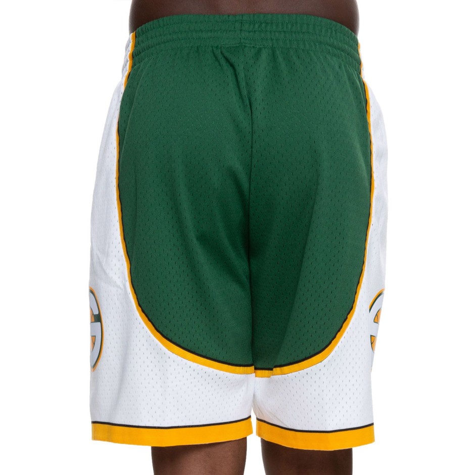Men's NBA Shorts Green - Mitchell & Ness Seattle SuperSonics 2007-2008 Road Swingman 
