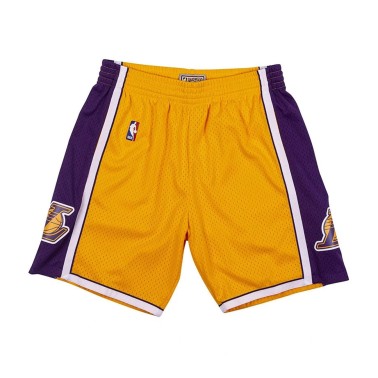 Men's NBA Shorts Yellow - Mitchell & Ness Los Angeles Lakers 2009-2010 Swingman