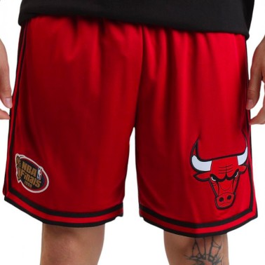 MITCHELL & NESS NBA OVERTIME WIN MESH SHORTS VINTAGE LOGO BULLS BT10256-CBUSCAR-SCARLET Red