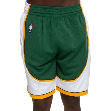 Men's NBA Shorts Green - Mitchell & Ness Seattle SuperSonics 2007-2008 Road Swingman 