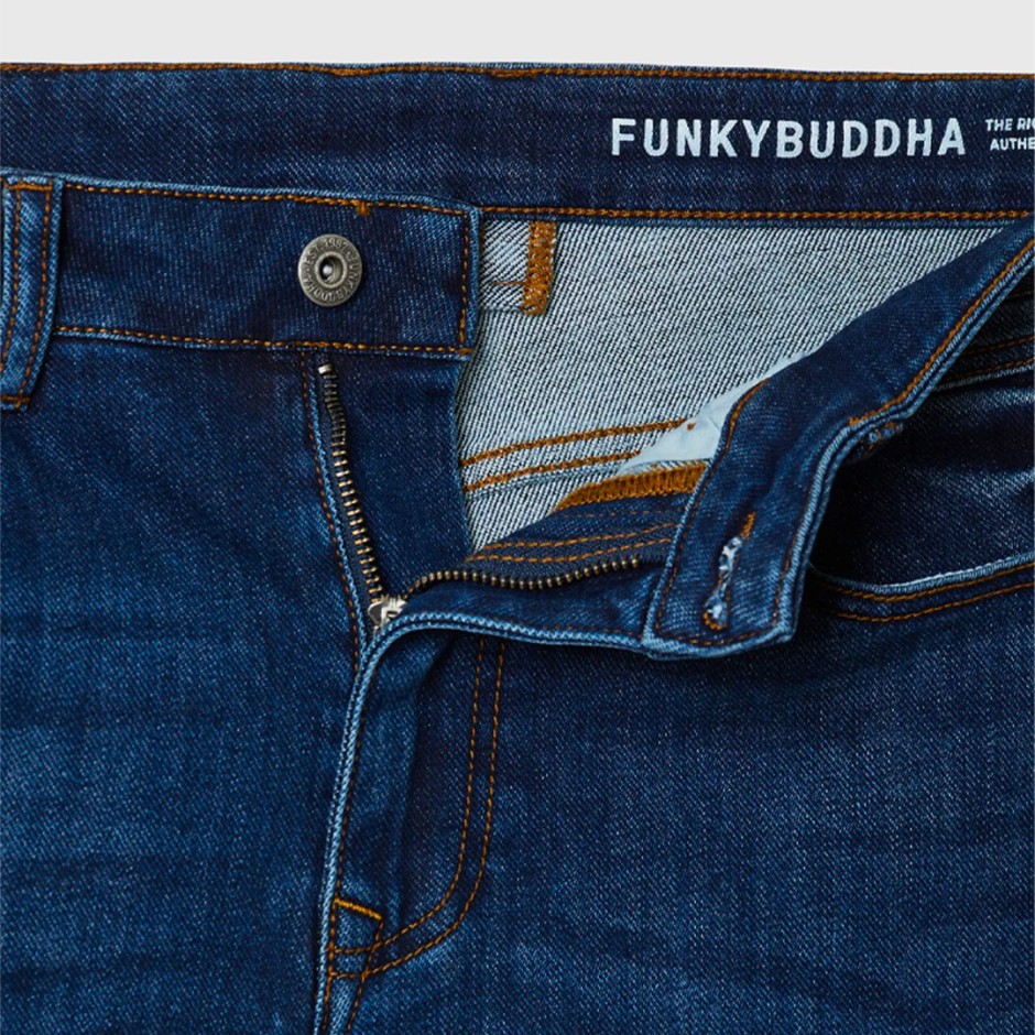 Ανδρική Βερμούδα Τζιν Μπλε - Funky Buddha