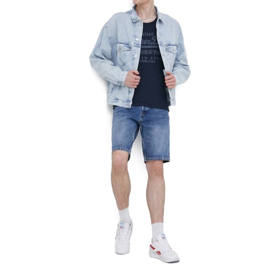 SUPERDRY D2 OVIN VINTAGE STRAIGHT SHORT M7110394A-1HV Blue