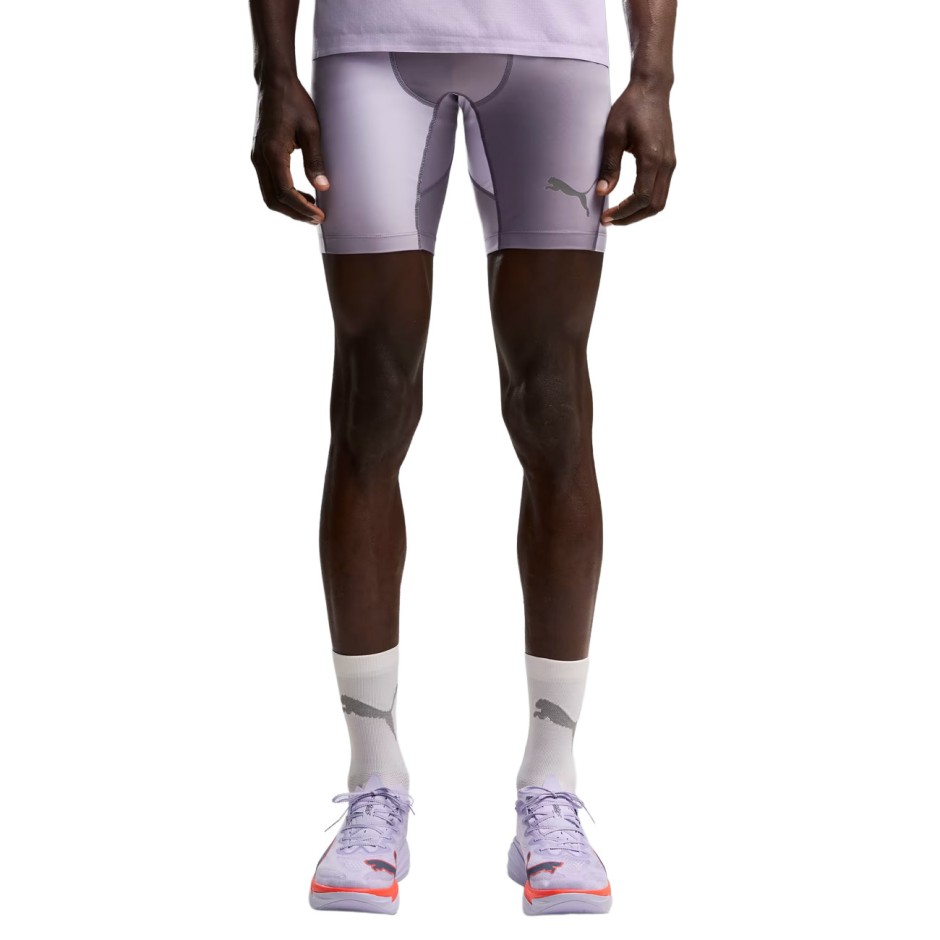 Ανδρικό Κολάν για Τρέξιμο Μωβ - PUMA Lightspeed Printed 8"