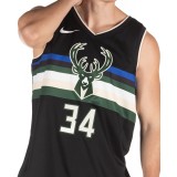 NIKE NBA SWINGMAN JERSEY GIANNIS ANTETOKOUNMPO BUCKS STATEMENT EDITION AT9806-011 Black Image 1