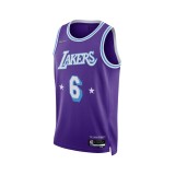 NIKE LOS ANGELES LAKERS CITY EDITION NBA SWINGMAN JERSEY DB4032-506 Purple Image 