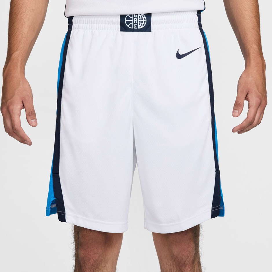 Ανδρικό Σορτς Μπάσκετ Λευκό - Nike Greece Olympics 2024 Limited Road Ηome