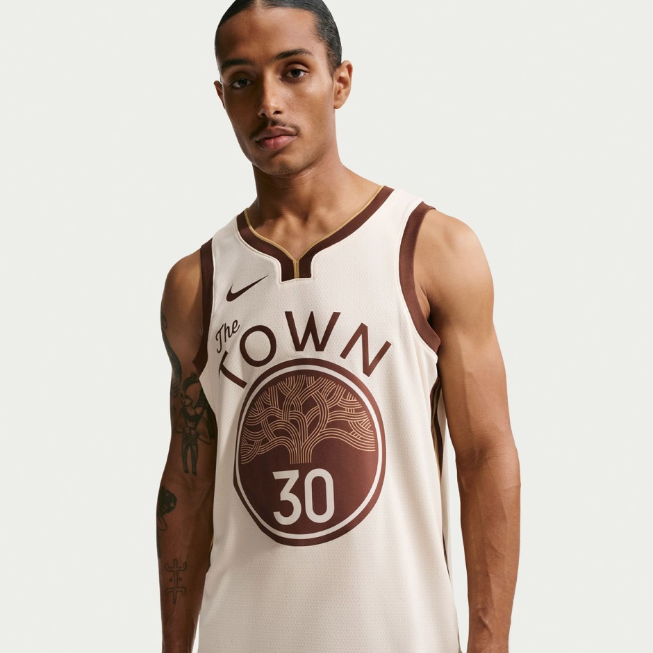 Ανδρική Εμφάνιση NBA Λευκή - Nike Stephen Curry Golden State Warriors City Edition 2025/26
