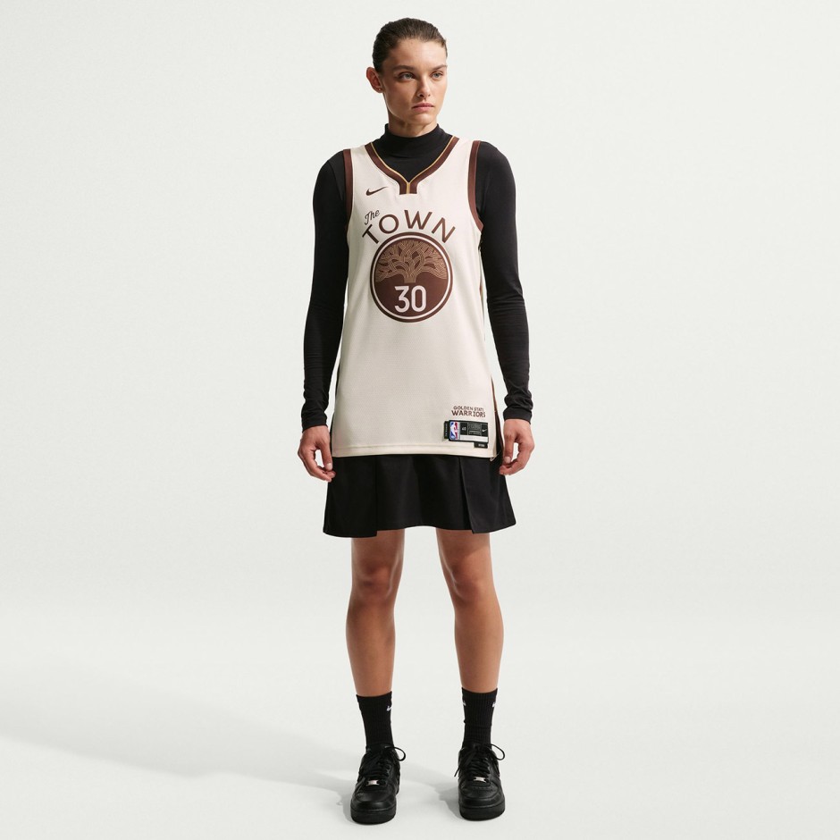 Ανδρική Εμφάνιση NBA Λευκή - Nike Stephen Curry Golden State Warriors City Edition 2025/26