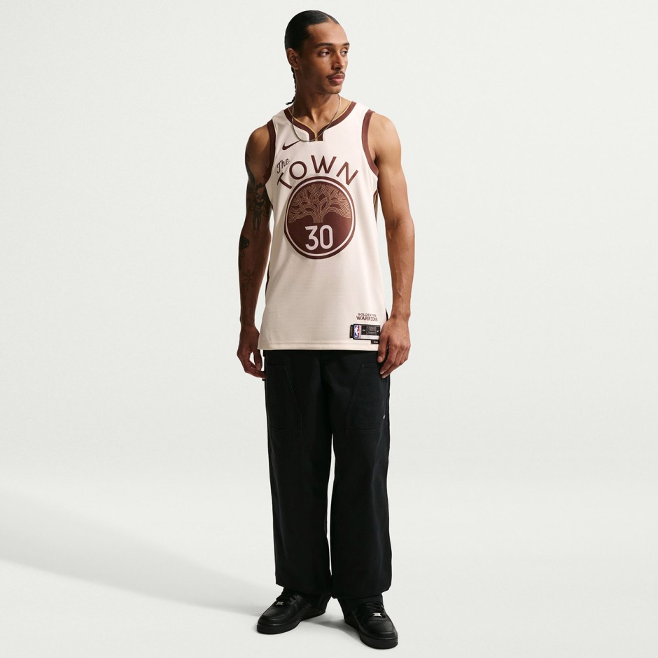 Ανδρική Εμφάνιση NBA Λευκή - Nike Stephen Curry Golden State Warriors City Edition 2025/26