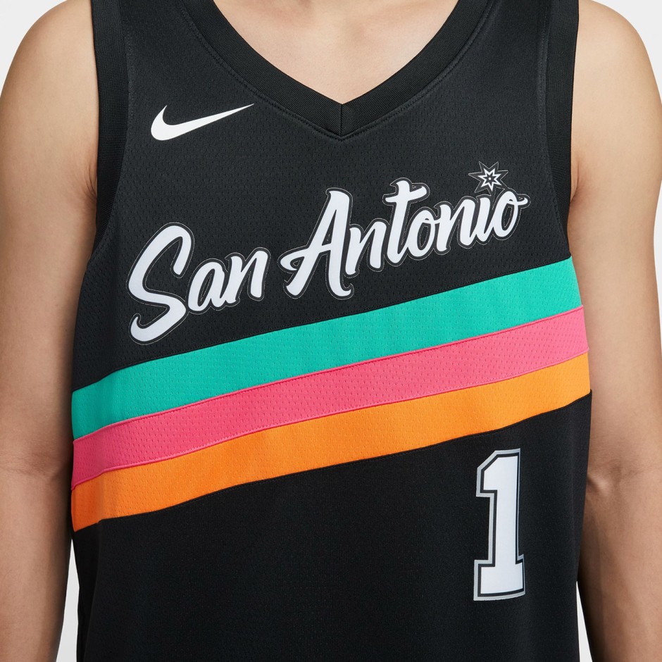 Ανδρική Εμφάνιση NBA Μαύρη - Nike Victor Wembanyama San Antonio Spurs City Edition 2025/2026