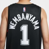 Ανδρική Εμφάνιση NBA Μαύρη - Nike Victor Wembanyama San Antonio Spurs City Edition 2025/2026 Εικόνα 4