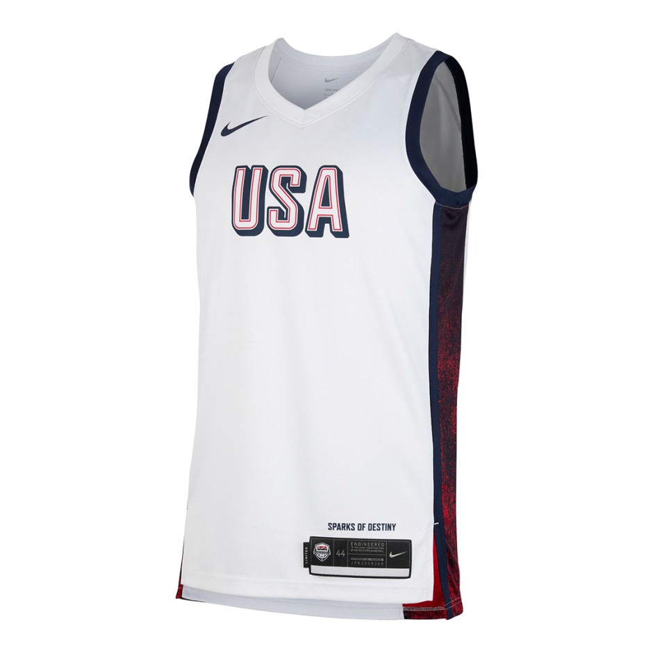 NIKE USA M NK LMTD JSY HM BLK OLY24 FV5517-100 White