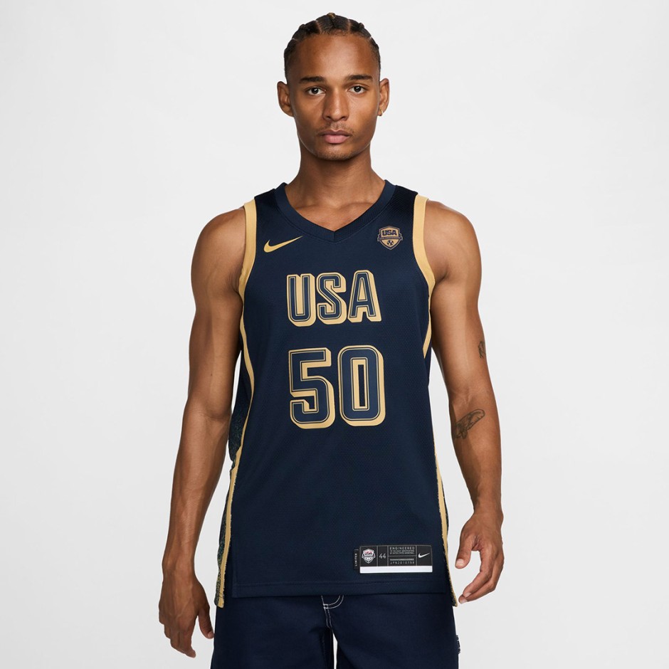 NIKE USA M NK LMTD JSY 50TH OLY24 FZ7317-451 Blue