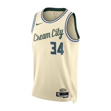 Ανδρική Εμφάνιση NBA Μπεζ - Nike Giannis Antetokounmpo Milwaukee Bucks City Edition 2025/26