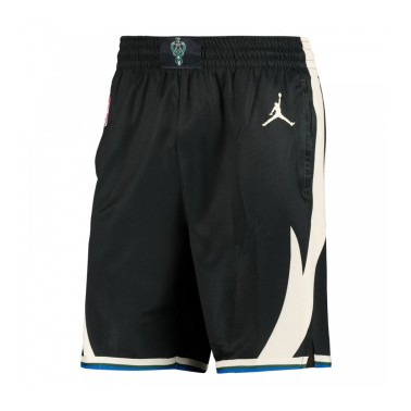 Ανδρική Βερμούδα Μπάσκετ Μαύρη - Jordan Milwaukee Bucks Statement Edition 2022/23