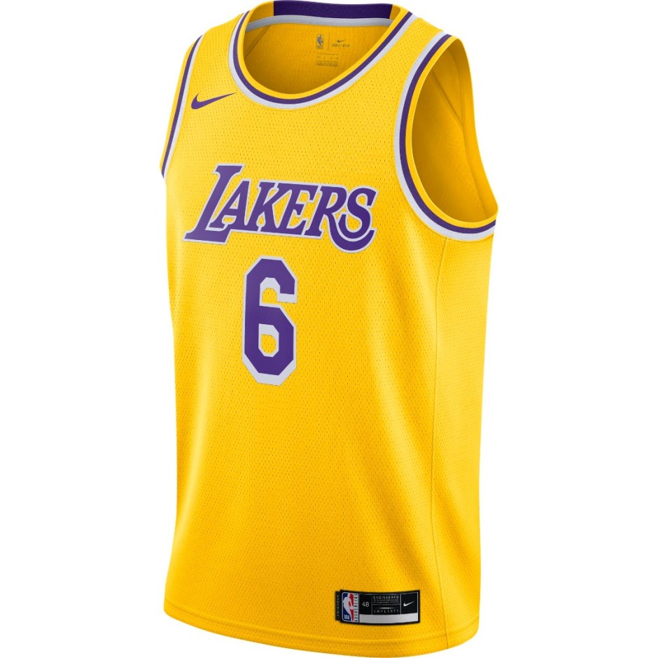 NIKE LAKERS ICON EDITION 2020 NBA SWINGMAN JERSEY CW3669-738 Κίτρινο