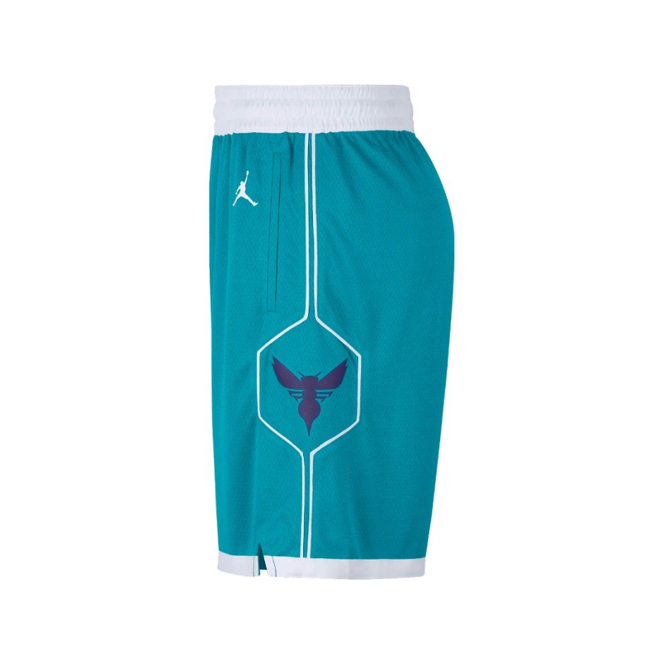 Ανδρική Βερμούδα NBA Τιρκουάζ - Jordan Hornets Swingman Icon Edition