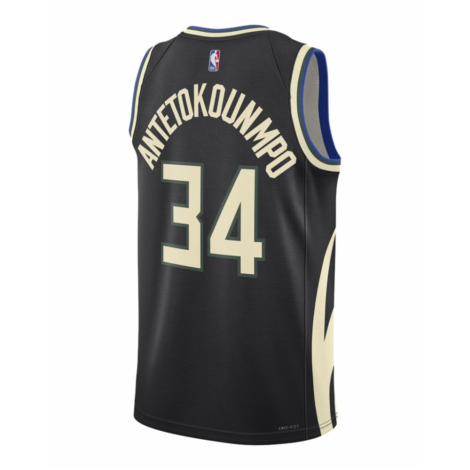 Ανδρική Εμφάνιση NBA Μαύρη - Jordan Milwaukee Bucks Statement Edition