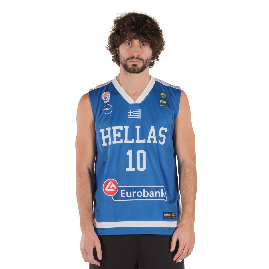 GSA GAME SHIRT HELLAS BASKETBALL SLOUKAS 17-17080 Μπλε