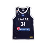 GSA GAME SHIRT OFFICIAL UNIFORM-34 GIANNIS ANTETOKOUNMPO 17-91065-INK Μπλε Εικόνα 