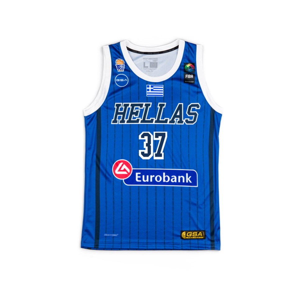 GSA GAME SHIRT ANNIVERSARY UNIFORM-37 KOSTAS ANTETOKOUNMPO 17-91067-ROYAL Royal Blue