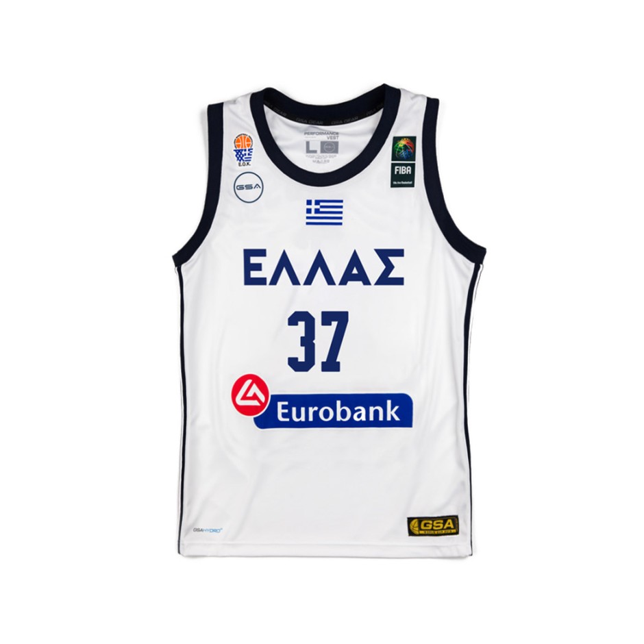GSA GAME SHIRT OFFICIAL UNIFORM-37 KOSTAS ANTETOKOUNMPO 17-91065-WHITE White