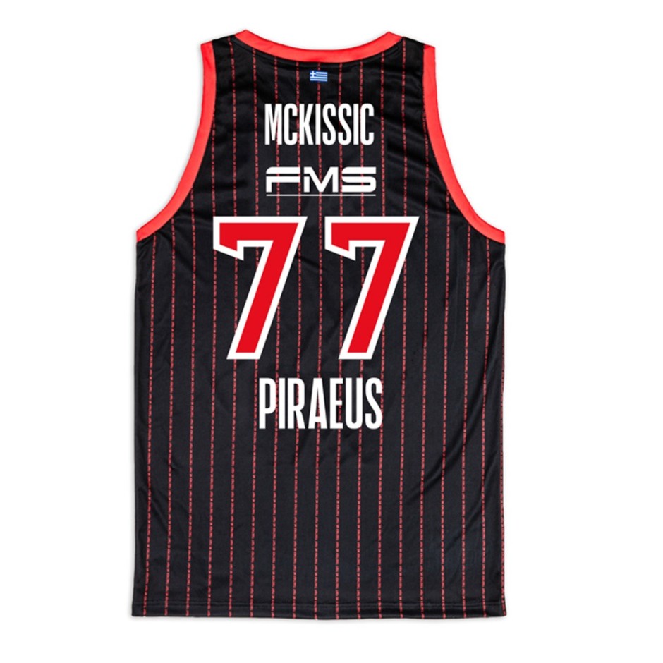 GSA MEN OFFICIAL JERSEY MCKISSIC OLYMPIACOS B.C. 17-471201-BLACK Black
