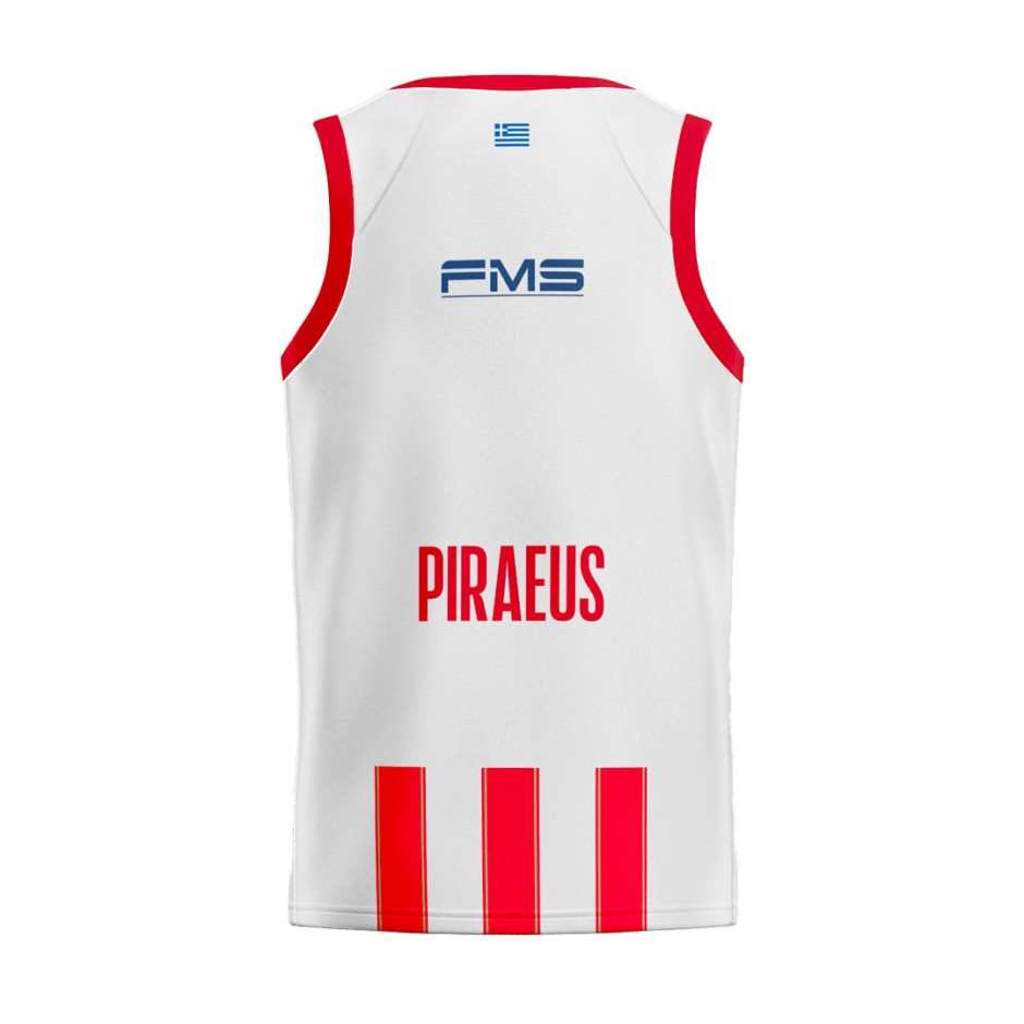 GSA OFFICIAL JERSEY OLYMPIACOS TYPE B WHITE-RED 1747163-WHITE-RED White