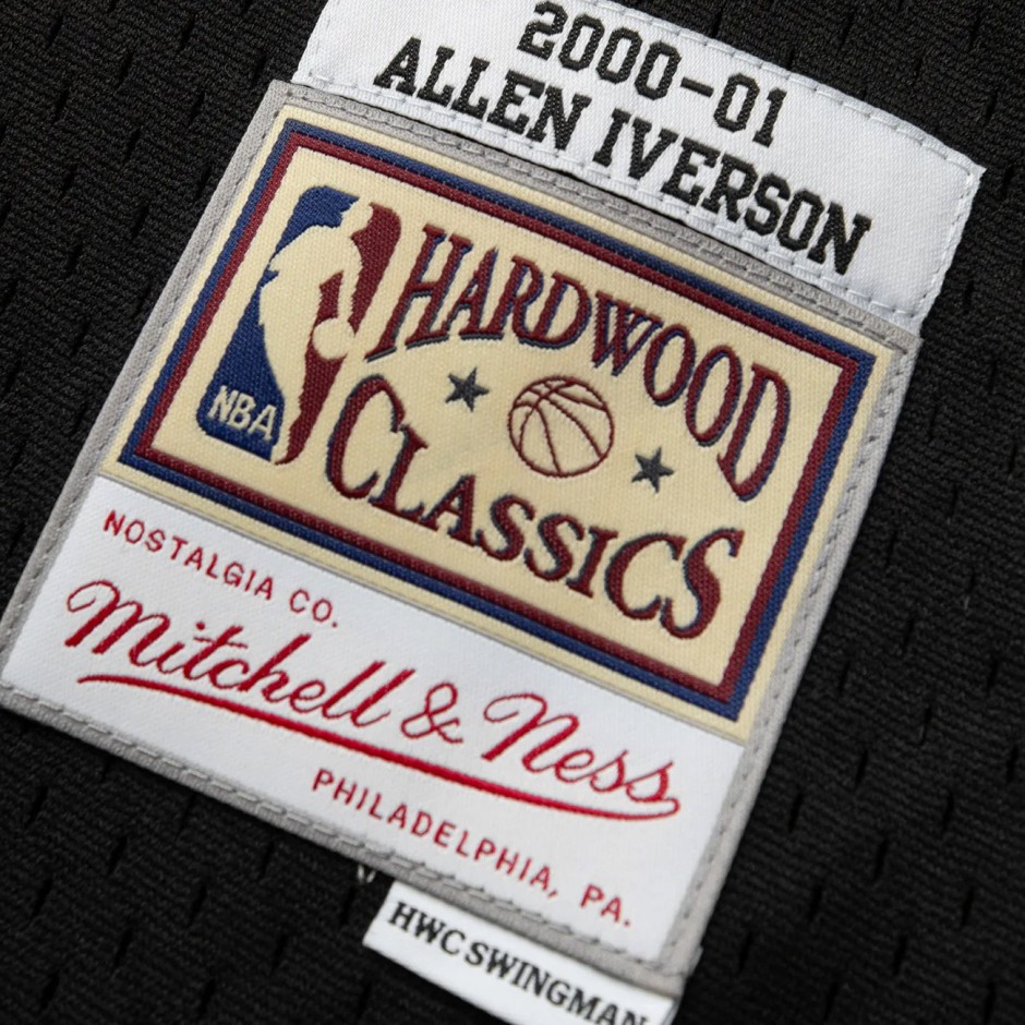 Ανδρική Εμφάνιση NBA Μαύρη - Mitchell & Ness Allen Iverson Philadelphia 76ers 2000-01 Road Swingman