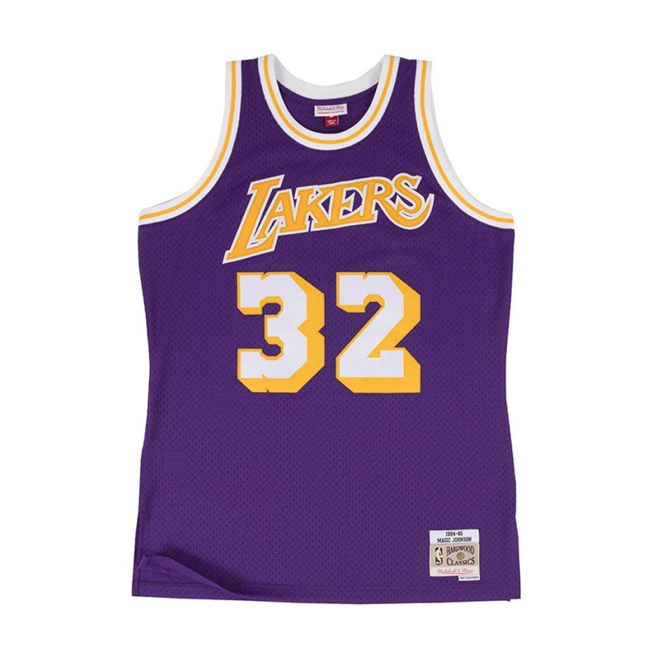 Ανδρική Εμφάνιση NBA Μωβ - Mitchell & Ness Los Angeles Lakers Magic Johnson