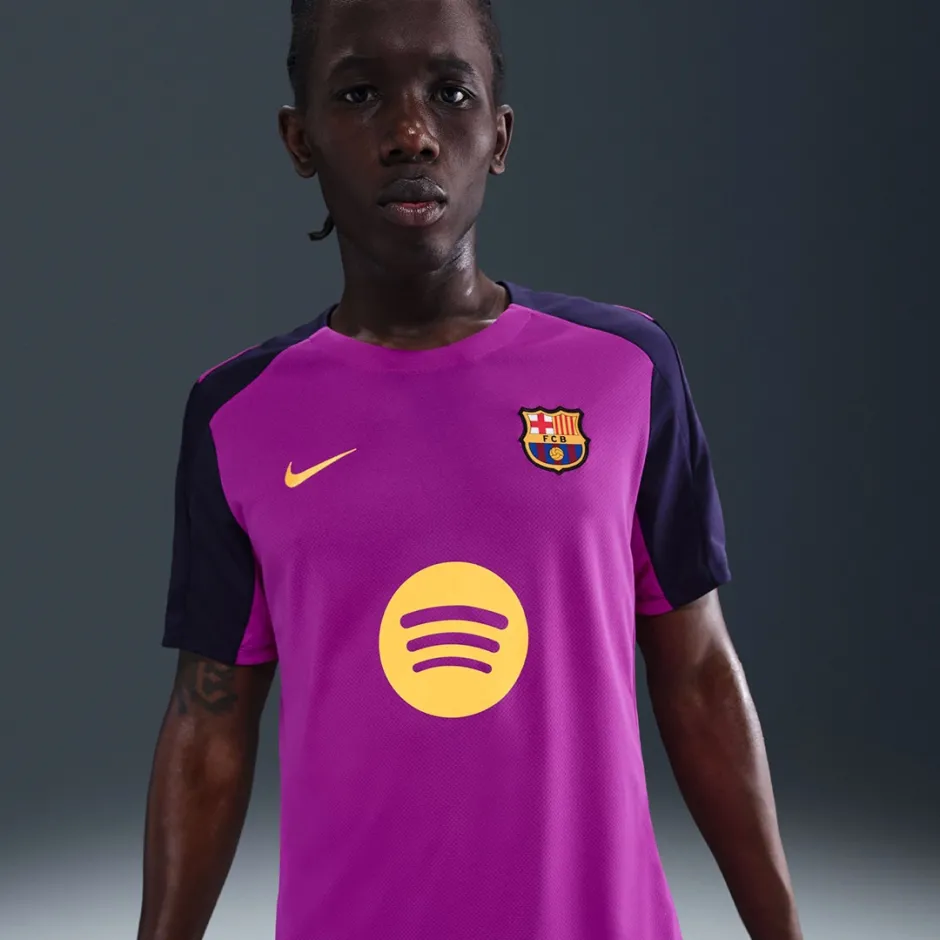 Nike EDUN サッカーシャツ 紫 29 ナイキ メンズ 半袖 コンプレッション