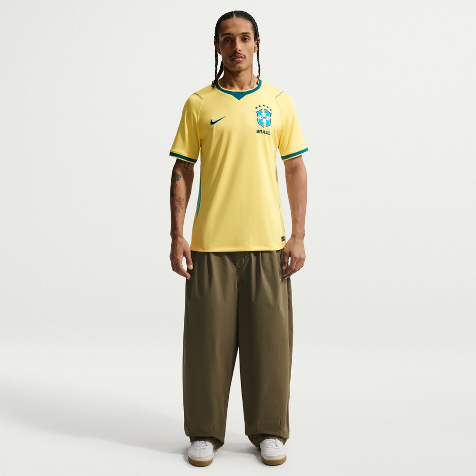 Men's Football Jersey Yellow - Nike Brazil National Team 2026 Stadium Home
