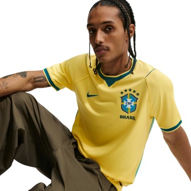 Men's Football Jersey Yellow - Nike Brazil National Team 2026 Stadium Home