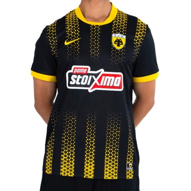 Επίσημη Ανδρική Εμφάνιση Ποδοσφαίρου Μαύρη - Nike AEK F.C. 2025-26 Away Jersey