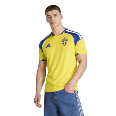 Men's Football Jersey Yellow - adidas Performance Sweden 26 Home Jersey