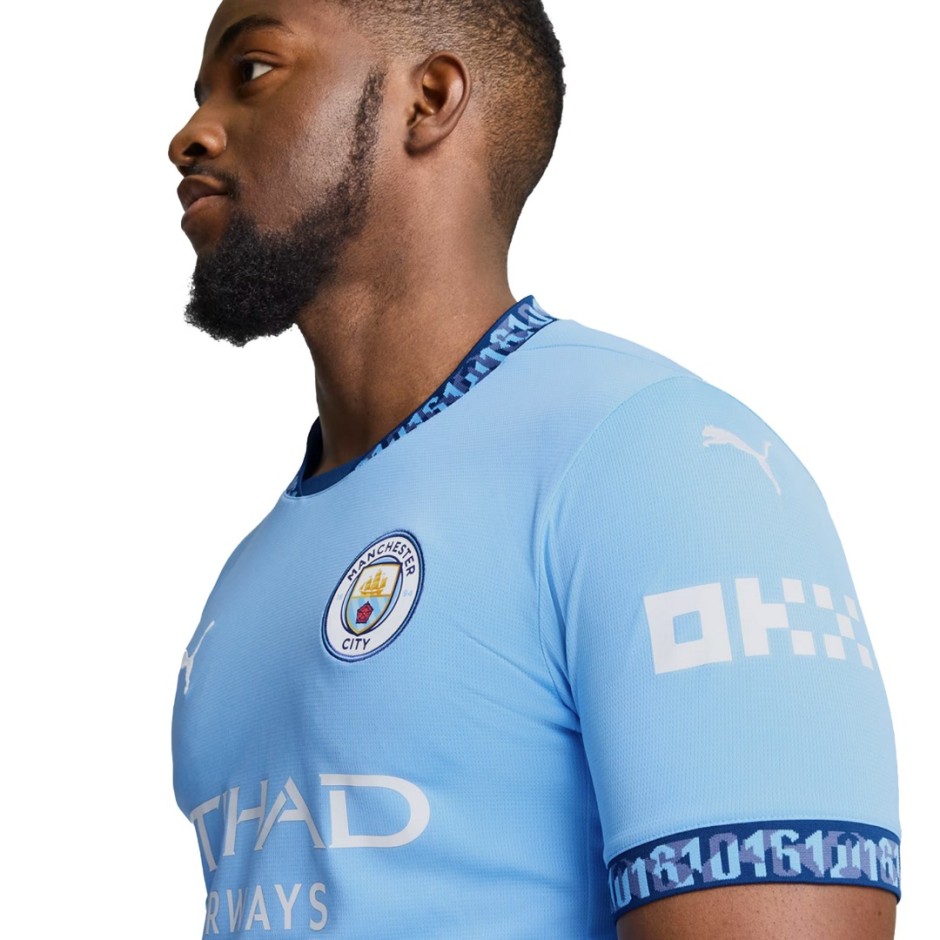 Ανδρική Εμφάνιση Ποδοσφαίρου Μπλε - Puma Manchester City 24/25 Home Jersey